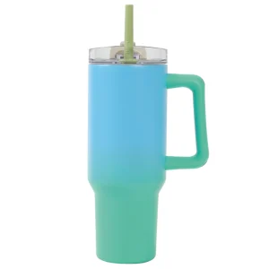 Borraccia Termica con manico 1200 ml Sfumata Verde/Azzurro