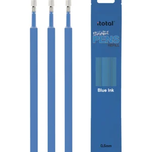 Refill inchiostro cancellabile set 3 pezzi BLU