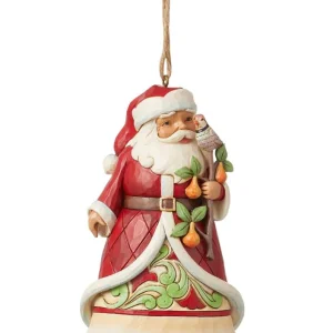 Statuetta Addobbo Babbo Natale Jim Shore Heartwood Creek