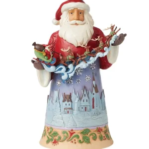 Statuetta Babbo Natale Nel Cielo Notturno Jim Shore