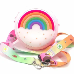 Borsetta a Tracollina Arcobaleno bambina in silicone