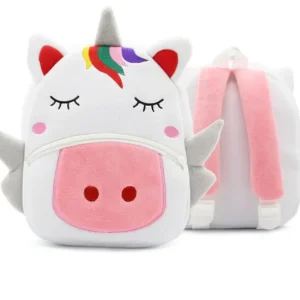 Zaino Pelouche Bambini Unicorno Bianco