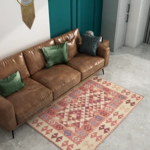 Tappeto Kilim Rosa