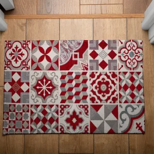 Tappeto Maioliche Rosso